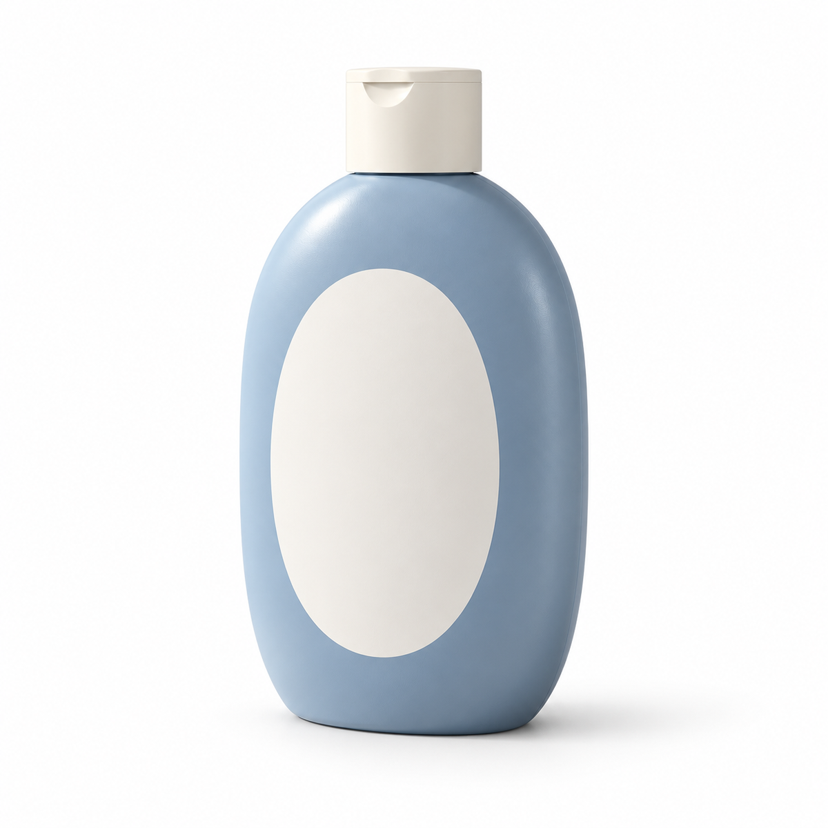 AI illustration of Oval Body Moisture: white background.