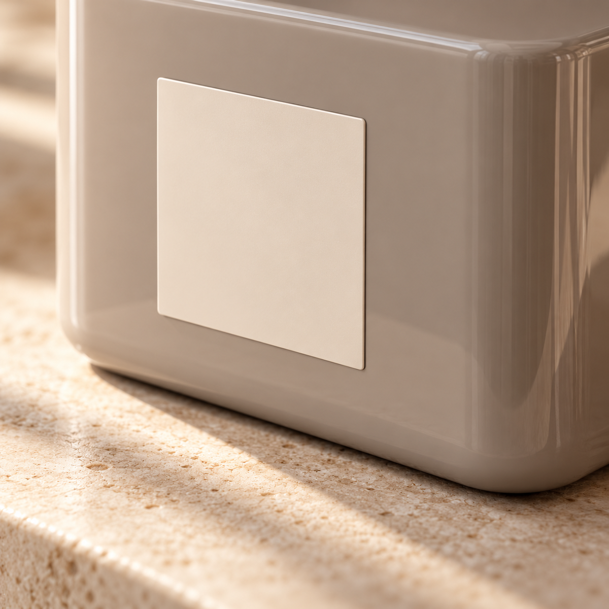 AI illustration of Square Body Moisture: label detail.